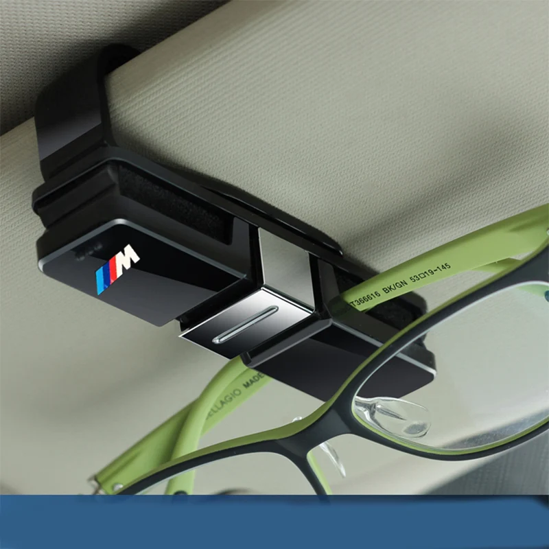 

1pcs Car Glasses Sunglasses Card Clip Holder Ticket For bmw M Sticker X1 X3 X4 X5 X6 X7 e46 e90 f20 e60 e39 f10 Car accessories