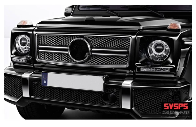 Высокое качество ABS передняя средняя решетка для Mercedes Benz g-класс W463 W461 G55 G65 G500 G320 G400 1992- год