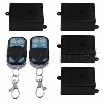 

433MHz 12V 1CH 2 Remote Control Switch 4Receiver W/ Metal Key for Light