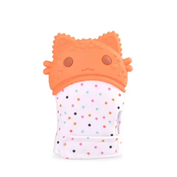 

Hot Selling Baby Molar Gloves Children Anti-Bite Cartoon Silicone Toy Baby Teether Baby Products M4