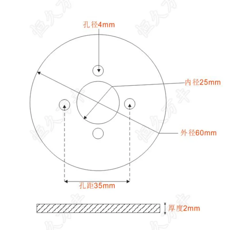 Diameter:60mm inner hole:25mm thickness:2mm 360 degree Ultra small dial scale Stainless steel disc 5
