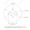 Diameter:60mm inner hole:25mm thickness:2mm 360 degree Ultra small dial scale Stainless steel disc 5