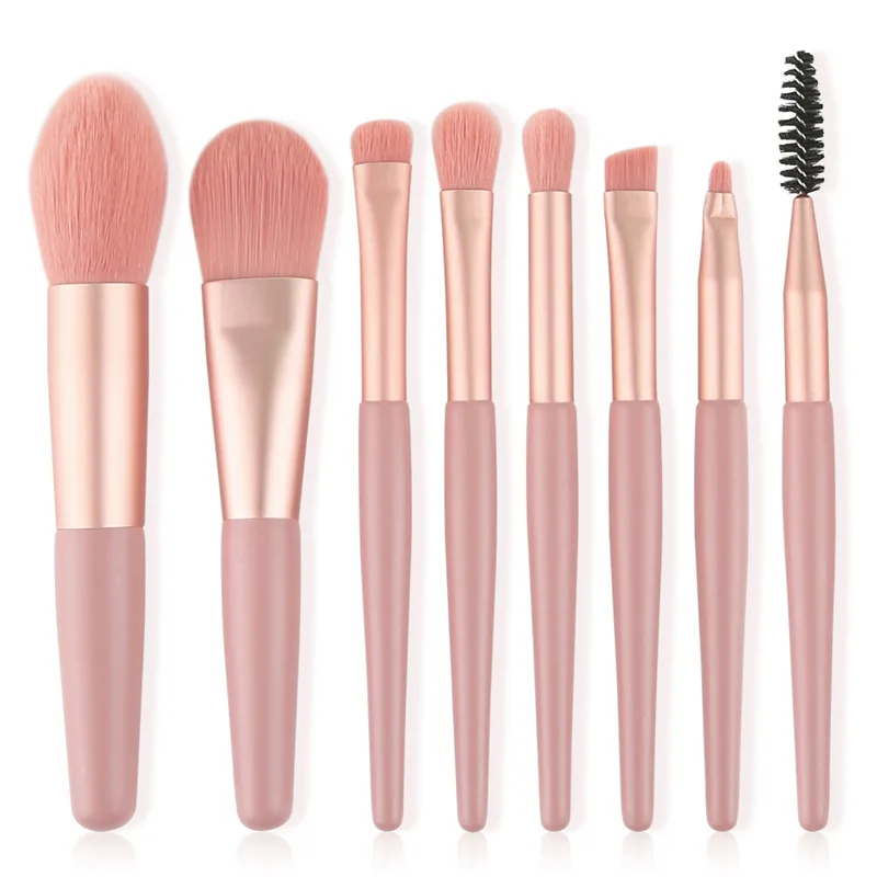 

8pcs/set Makeup Brushes Pro Blending Foundation Eyeshadow Powder Eyes Eyebrow Lip Eyeliner Make Up Brush Set Cosmetic Tools