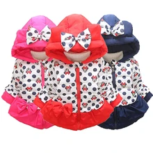 Baby Girls Boy Jackets Autumn Winter Jacket For Girls Winter Minnie Coat Kids Spiderman Clothes Children Warm Outerwear Coats