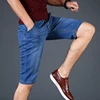 plus size 40 42 44 46 Summer Thin New Men Business Denim Shorts Fashion Casual Stretch Slim Blue Jeans Short ► Photo 2/6