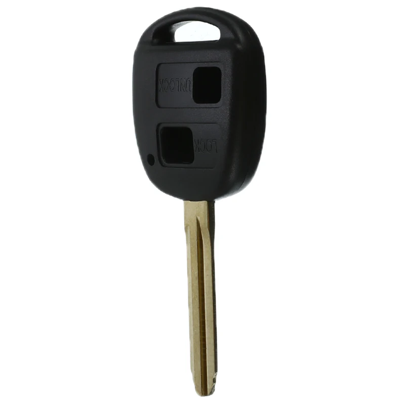 2 кнопки, автомобильный чехол для ключей, чехол для Toyota Yaris Prado Tarago Camry Corolla, дистанционный брелок, автомобильные аксессуары, Стайлинг автомобиля