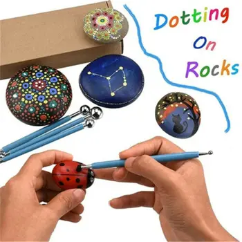 

14pcs Ball Stylus Dotting Tools Set for Embossing Pattern Clay Pottery Ceramics Flower Carving Sculpting Modeling DJA99