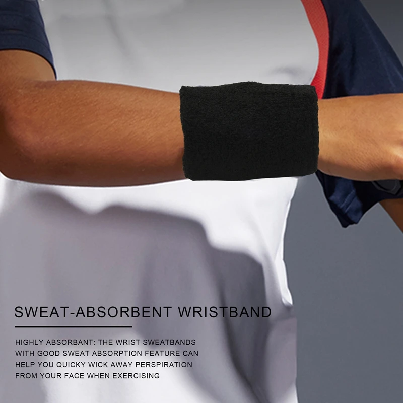 【2021 Wristbands Sweatbands Wrist Men Women 6pcs Sweat Bands Absorbent