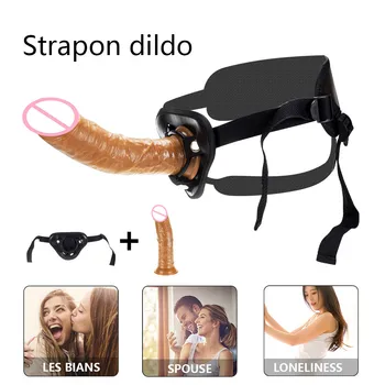 Strap-on Realistic Dildo for Women Skin Feeling Huge Penis Masturbators Female Dildos Belt Suction Cup Clit Stimulation Sex Toys 4
