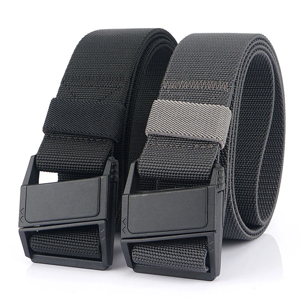 

Army Fans Men's Stretch Outdoor Tactical Belt Adjustable Military Magnetic Buckle Lightweight Bersatile Waist Belt Hunting Acces