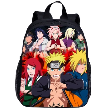 

3D Kindergarten Children Bags Anime Naruto Backpack Naruto Sasuke Kakashi Printing School Bag Baby Boys Backpack Travel Rucksack