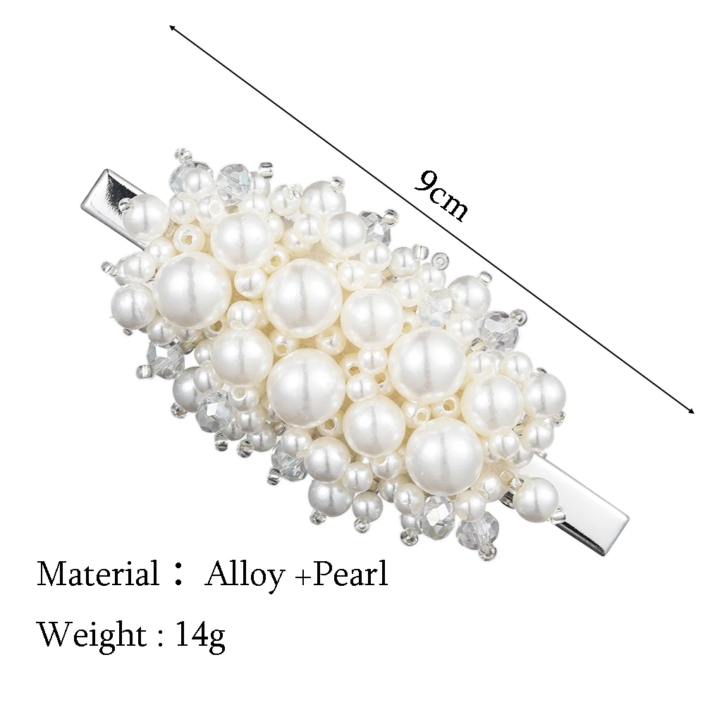 Pearl-7 1 шт. популярные корейские модные имитирующие жемчужные Заколки Для Волос Заколки для женщин и девушек ручной работы жемчужные цветы заколки для волос аксессуары для волос - Цвет: Pearl-7