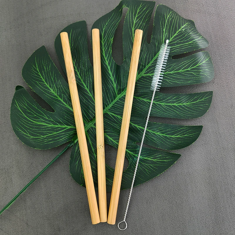 3Pcs/Set Natural Bamboo Straw Reusable Drinking Straws with Case » Planet Green Shop H52b8d4d2ec3b4f57a2d8a74b0de6b965M » Planet Green Shop