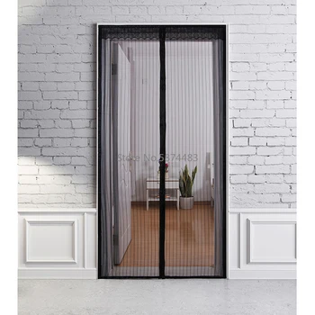 

High Quality Summer Anti Mosquito Curtain Magnetic Tulle Curtains Automatic Closing Door Screen Kitchen Curtains Various Sizes