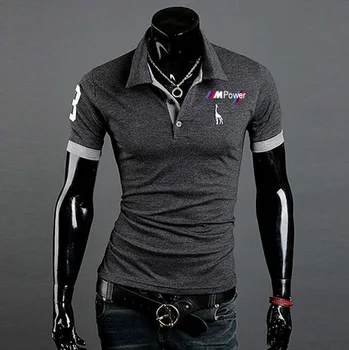 

Motorcycle Men's polo shirt summer for bmw power short sleeve Tshirts High Quality Sports jerseys Top Tees Turn-down Collar trt