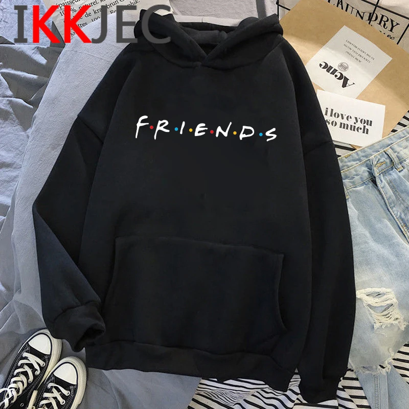 Sudadera con capucha de Friends para mujer, ropa con estampado de dibujos animados, estilo coreano, Vintage, para Otoño e Invierno