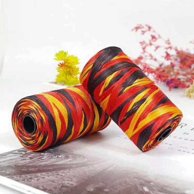 100g/reel  New Summer Crochet Yarn Satin Webbing Designed Blended Fancy Yarn for DIY Hat Handbag Thick Yarn 36