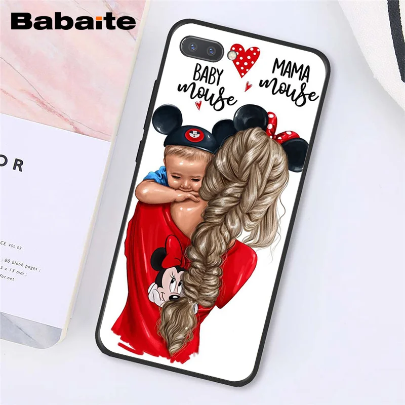 A9 Babaite модные черные каштановые волосы для мамы, дочки, сына, папы, PhoneCase для huawei Honor 8X9 10 20 Lite 7A 8A 5A 7C 10i View 20 - Цвет: A9