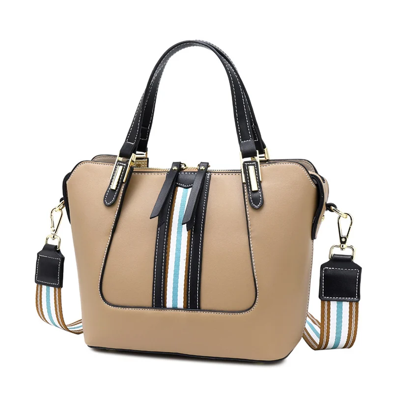 REALER роскошные сумки женские сумки дизайнерские женские кожаные сумки женские сумки через плечо большие сумки с ручкой сверху - Цвет: Хаки