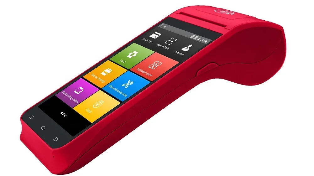 Z91 программируемый 5 дюймовый Android Мобильный POS-терминал с принтером считывателем