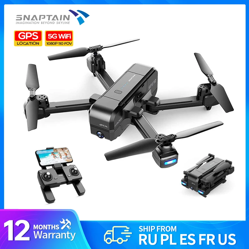 Snaptain Sp510 Drone Pliant Pour Débutant, Quadrirotor Avec Gps, Fpv, Caméra Hd 2.7 K, Avec