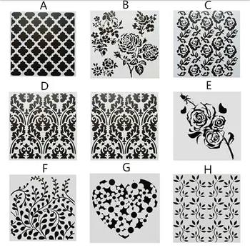

DIY Painting Reusable Stencil Templates For Wall Tile Furniture Wood Fabric painting Decor Scrapbooking Stamping