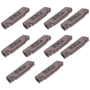 

10Pcs MGMN200-G LDA Insert for MGEHR/MGIVR Grooving Cut Off Tool Suitable for MGEHR1010-2