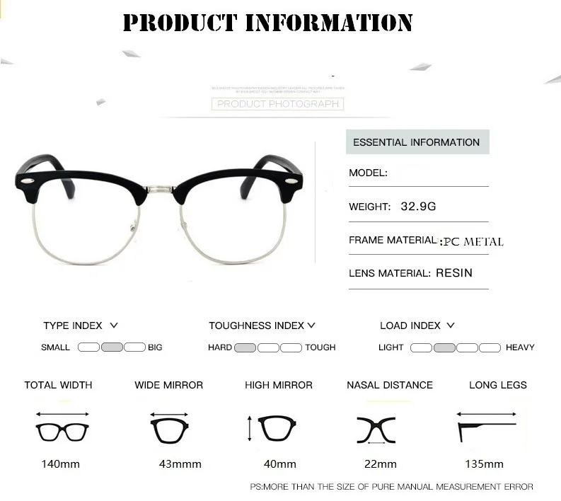 1-1,5-2-2,5-3-3,5-4-4,5 классические очки для близорукости женские мужские Оптические очки металлическая оправа для очков очки