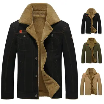 

Men Jackets Coats Thicken Long Sleeve Fashion Casual Warm Breathable for Autumn Winter hh88
