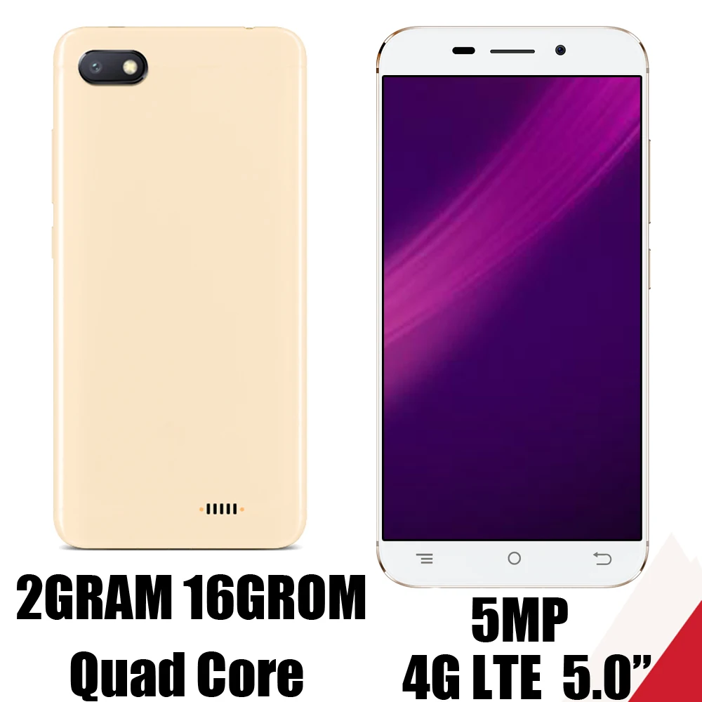 10X мобильные телефоны 4G LTE 2 Гб ОЗУ 16 ПЗУ четырехъядерные сотовые 5 0 дюймов Android 6