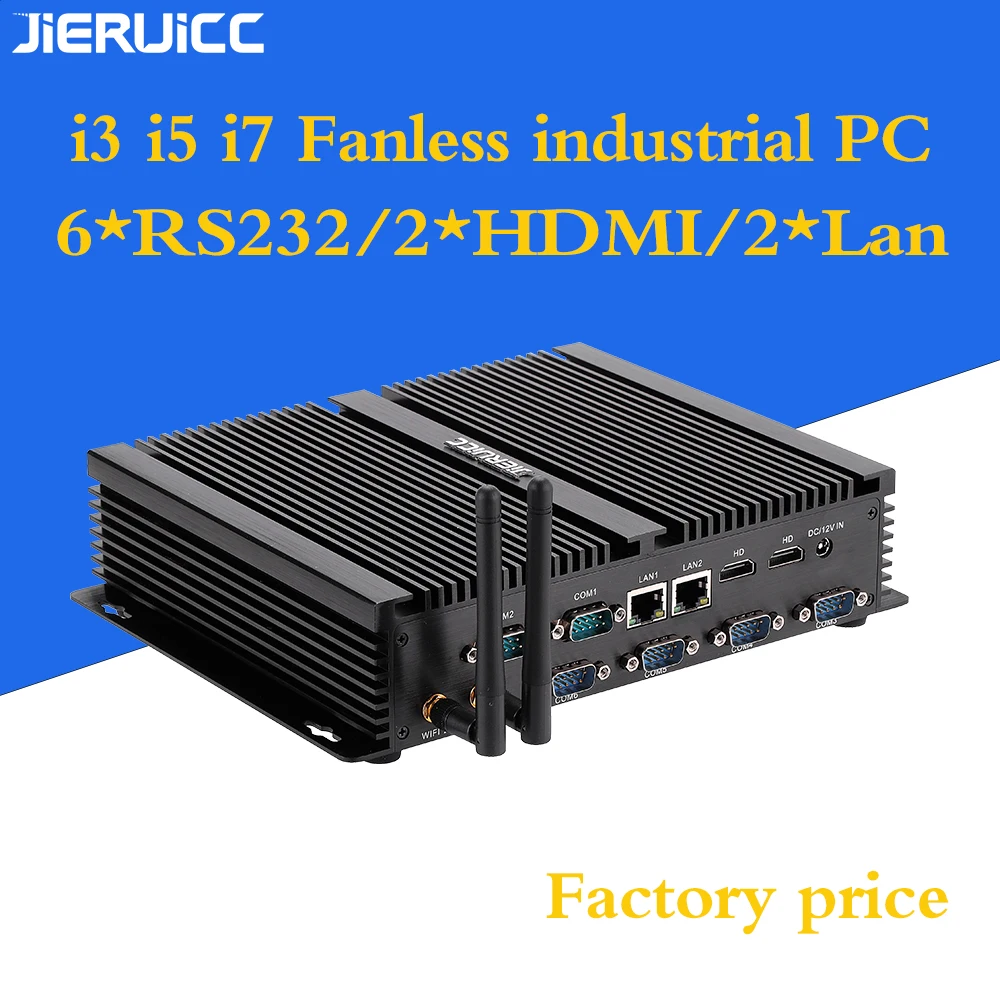 6RS232 Serial port 2*RJ45 Gigabit LAN Port 2 HD Display HTPC,Slim PC,thin pc for VPN router,home pc,cinema windows 10 mini pc