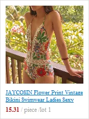 JAYCOSIN strap bow women swimwear small floral print fresh solid sweet sexy bathing bikini beachwear low waist gathered swimsuit