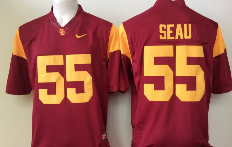Новое поступление, высокое качество, USC Trojans JuJu Smith-Schuster Adoree' Jackson для мужчин Джерси - Цвет: color as photo shown