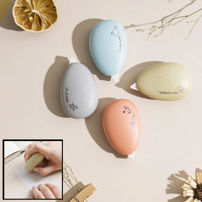 

1pc Correction Tape Double Sided Dot Correction Tape Adhesive Roller Permanent Adhesive Applicator Glue Tape 7.3*4.5cm