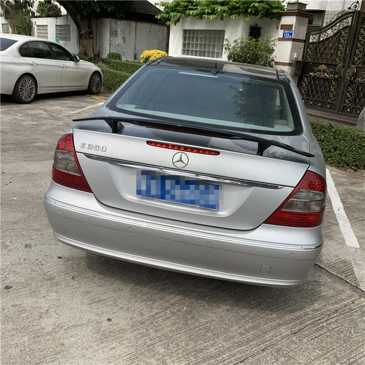 For W211 Spoiler 2003-2006 Mercedes-Benz W211 NT E-class E200 E260 Spoiler ABS plastic Material Car Rear Wing Color Rear Spoiler