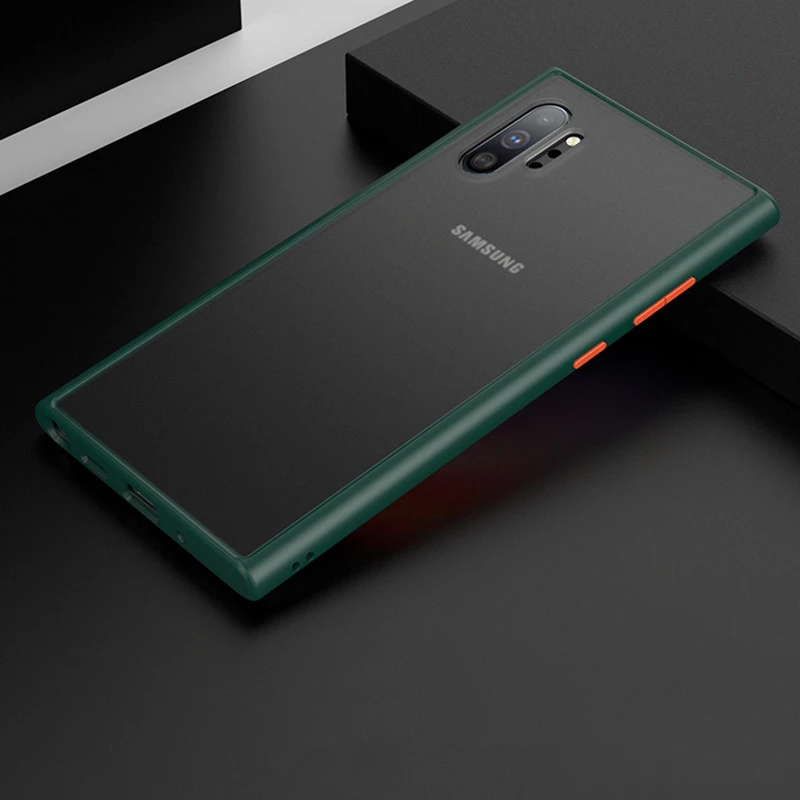 Чехол для Samsung Galaxy Note 10 мягкая жесткая задняя крышка матовый ударопрочный чехол