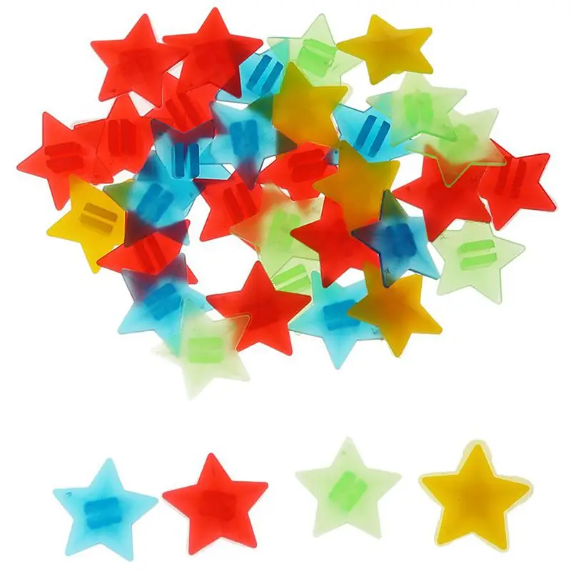 

Bike Bicycle Wheel Spoke Star Beads Bicycle Spoke Beads Spoke Clips Plastic Clip Bead For Bike Decoration 36Pcs