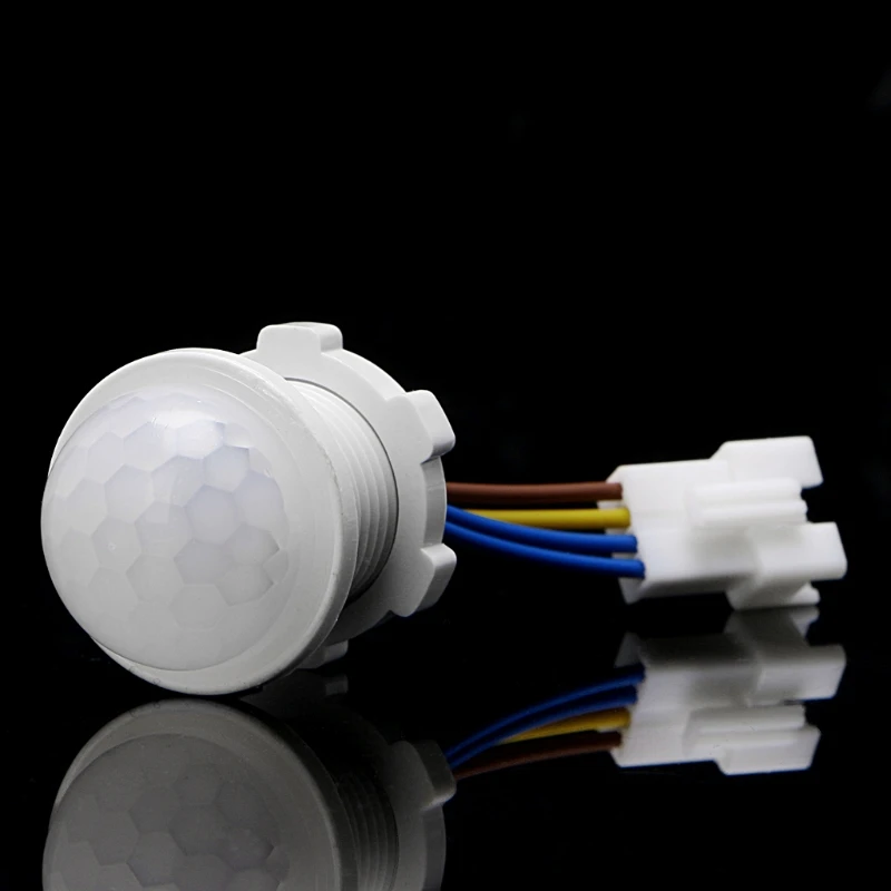 

25mm LED PIR Detector Infrared Motion Sensor Switch w/Time Delay Adjustable