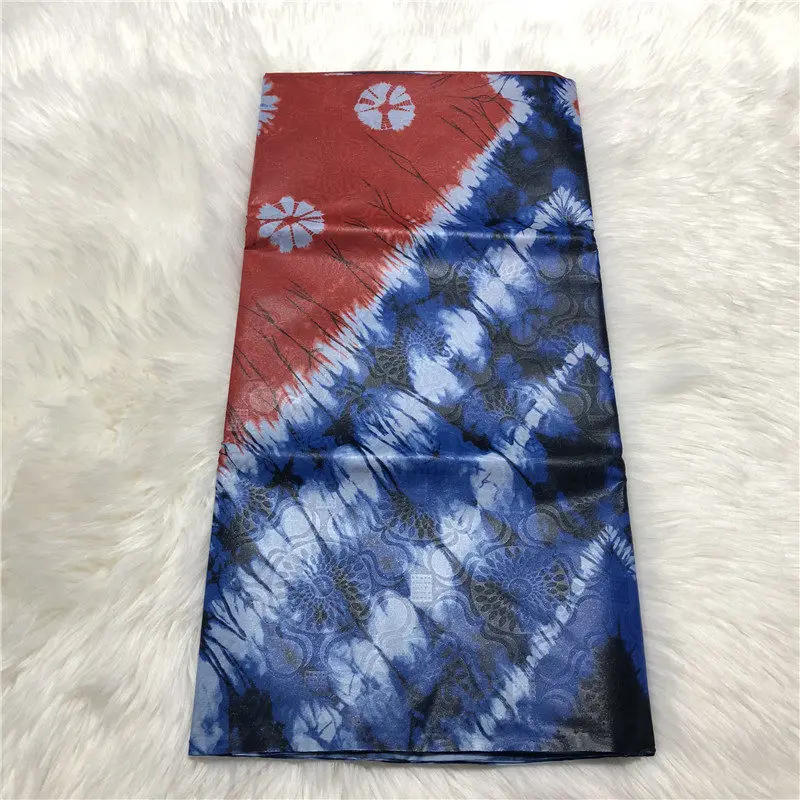 Baratos 5 yardas de alta calidad africano bazin riche tela de algodón guinea brocado tela tissu africain lavabo riche brode 5 yardas mucho