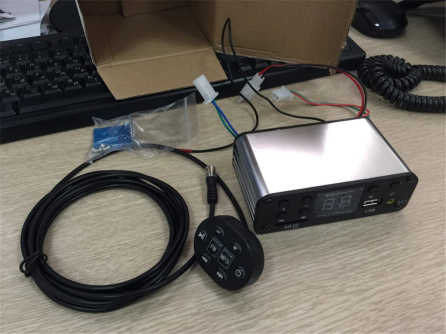 12V мотоциклов ATV мотоцикл Mp3 плеер скутер аудио-Поддержка Sd-Kaart ATV ДВИГАТЕЛЬ Bluetooth Usb Mp3 плеер