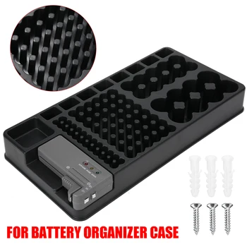 

Battery Storage Organizer Case with Tester Batteries Caddy Rack Case Box Holders Include Battery Checker for AA AAA D C 9V