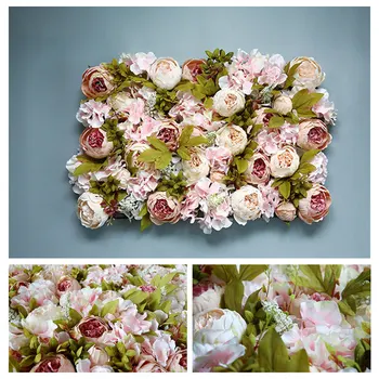 

Artificial Flower Wall Decoration Road Lead Hydrangea Peony Rose Flower Mat Wedding Arch Pavilion Corners Decor Floral New M16
