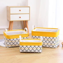 

New Fabric Printing Storage Basket Large Storage Box Folding Gift Storage Box Dirty Clothes Children's Toys Home Finishing