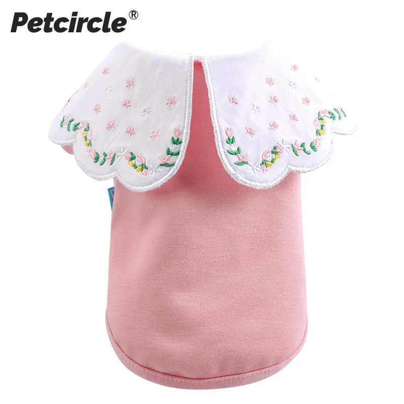 荷叶领刺绣T恤1