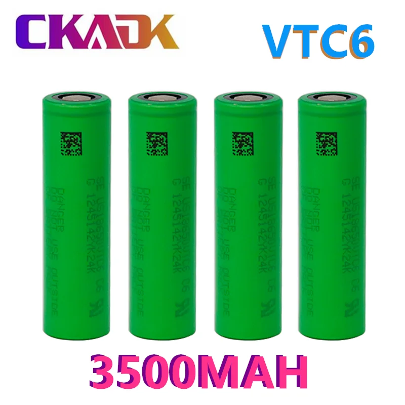2-10 шт. 100% оригинальный VTC6 3 7 в 3500 мАч 18650 литиевая аккумуляторная батарея для