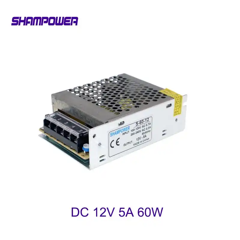 Dc 12v Power Supply 60w 5a Ac 110v 220v To Dc 12v Switch