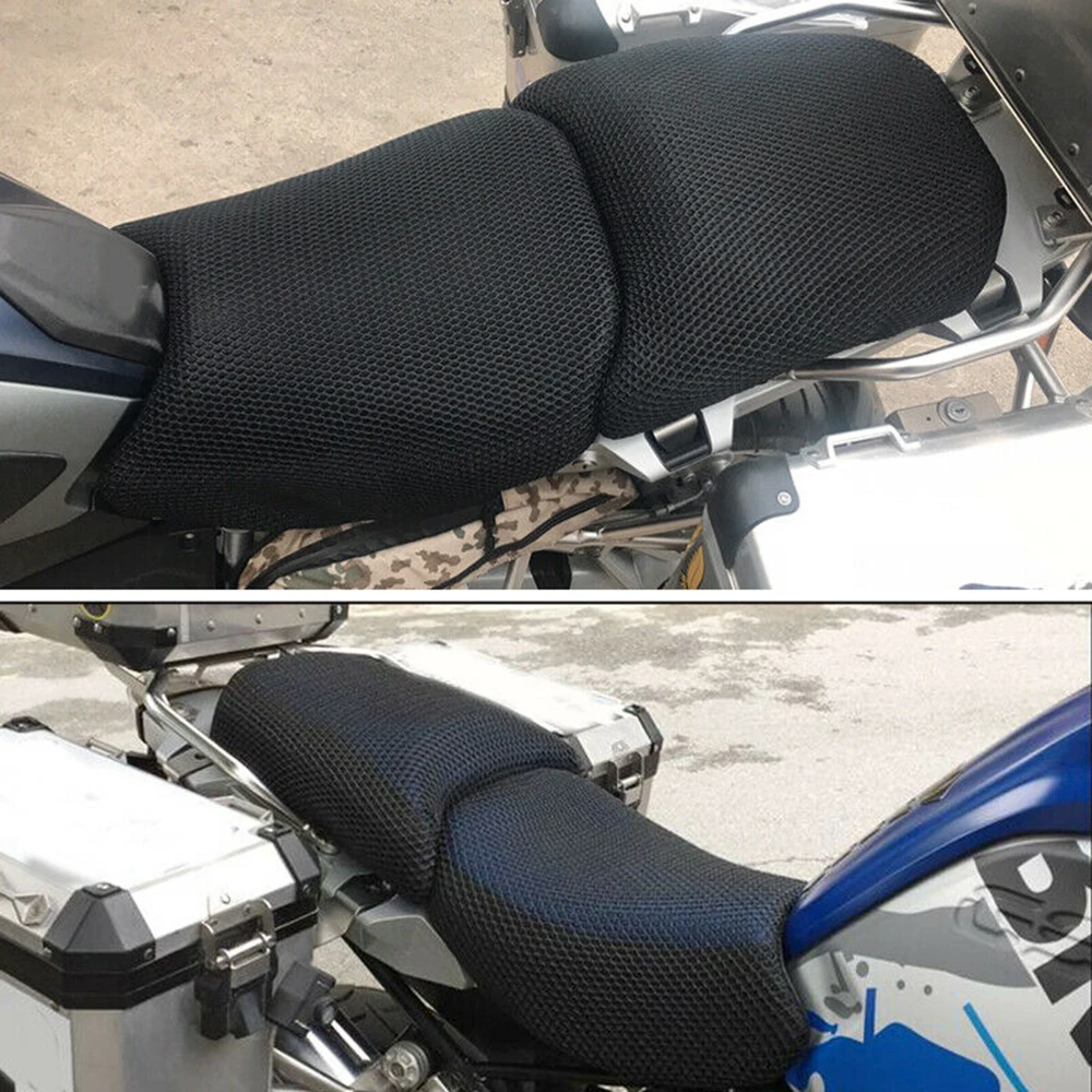 

2Pcs Motorcycle Seat Cover Breathable Cooling Mesh Fit For BMW R1200GS R 1200