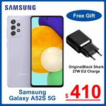 Original Samsung galaxy A52S 5G A528B Smartphone Dual Sim 778G Processor 120Hz FHD+ sAmoled Display 12 Band Support 4500mAh NFC