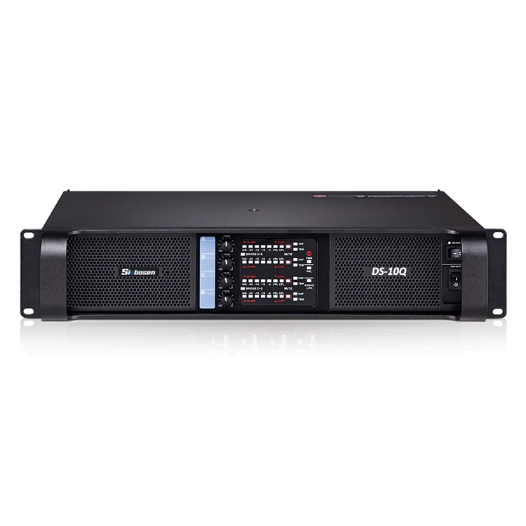 Мощность усилитель dj 2000w класса td 4 канала линейного массива DS-10Q Aoyue звук профессиональный сценический аудио - Цвет: 220v Black