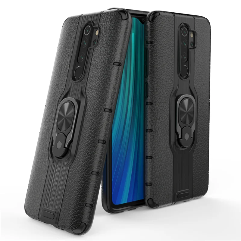 Чехол для Xiaomi Redmi Note 8 Pro противоударный защитный чехол с подставкой и магнитным